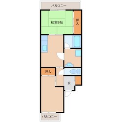 マンションエウォールの物件間取画像